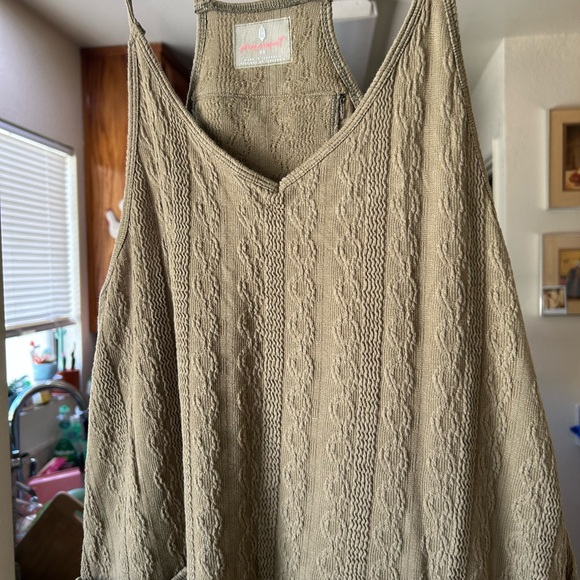 NWOT Free People Movement Hot Shot Cable Knit Onesie RARE - Light Army Green XS - Picture 3 of 16